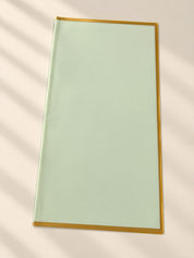 Golden border bouquet wrapping paper