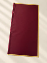 Golden border bouquet wrapping paper