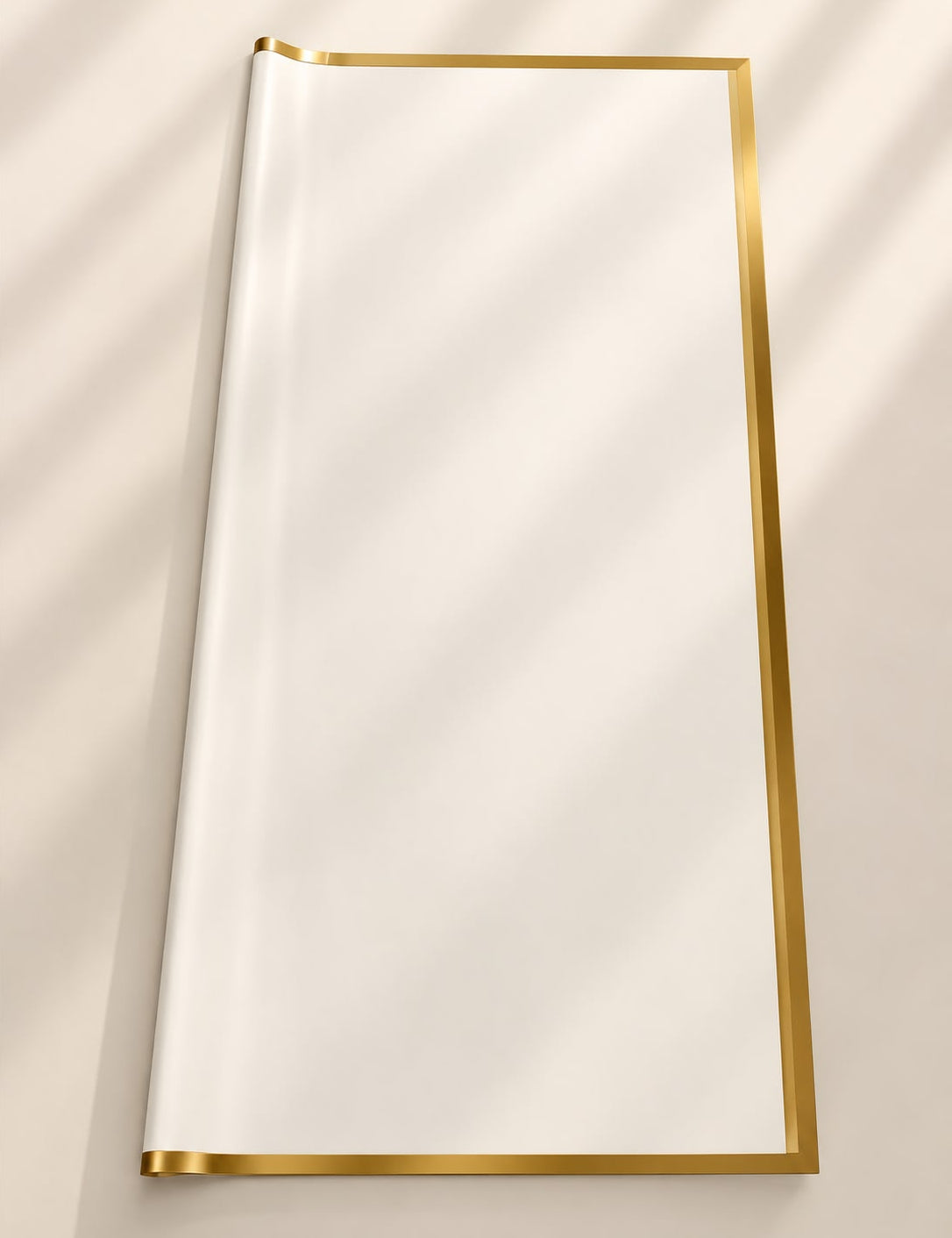 Golden border bouquet wrapping paper
