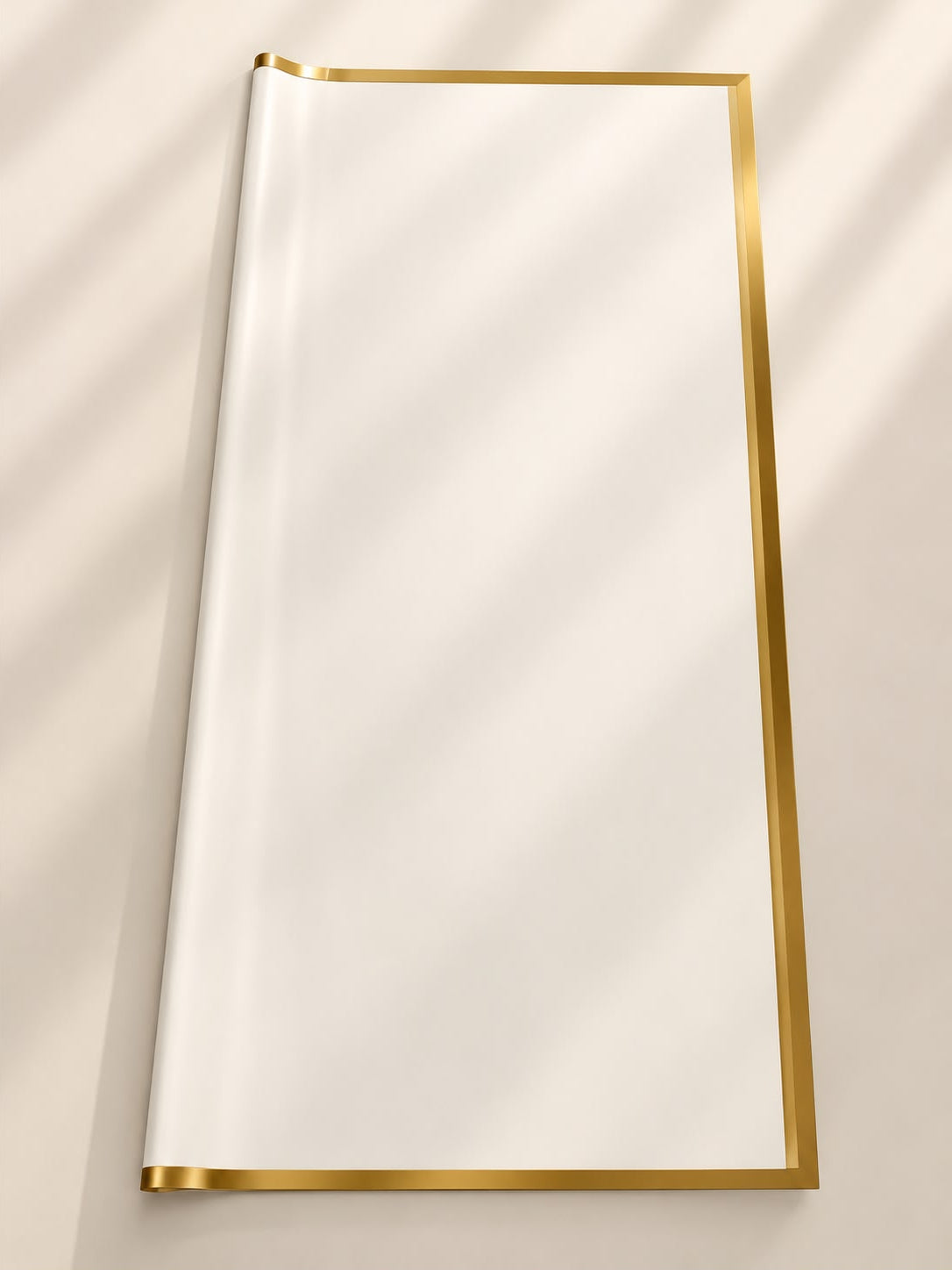 Golden border bouquet wrapping paper