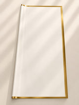 Golden border bouquet wrapping paper