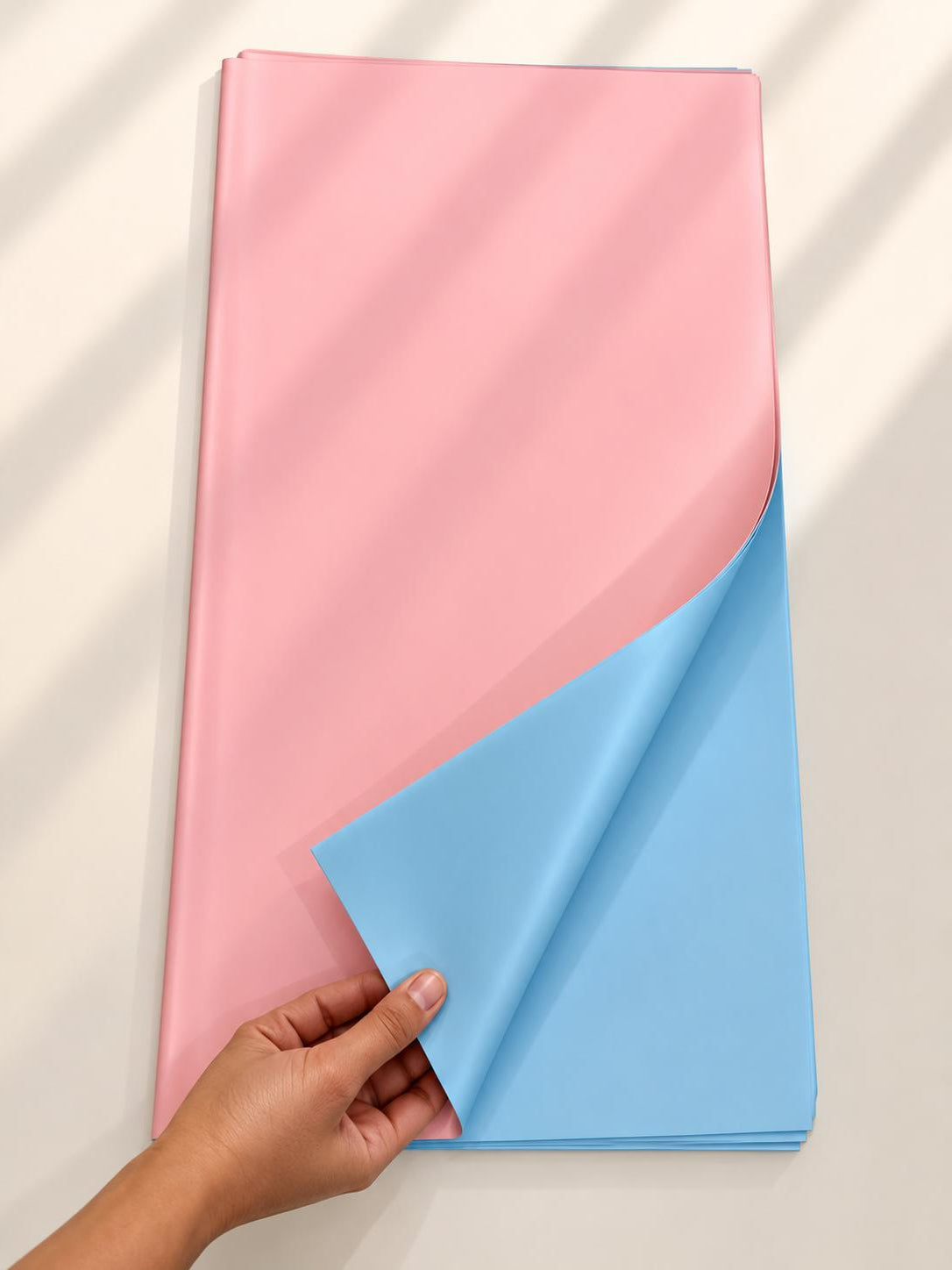 Dual side bouquet wrapping sheet