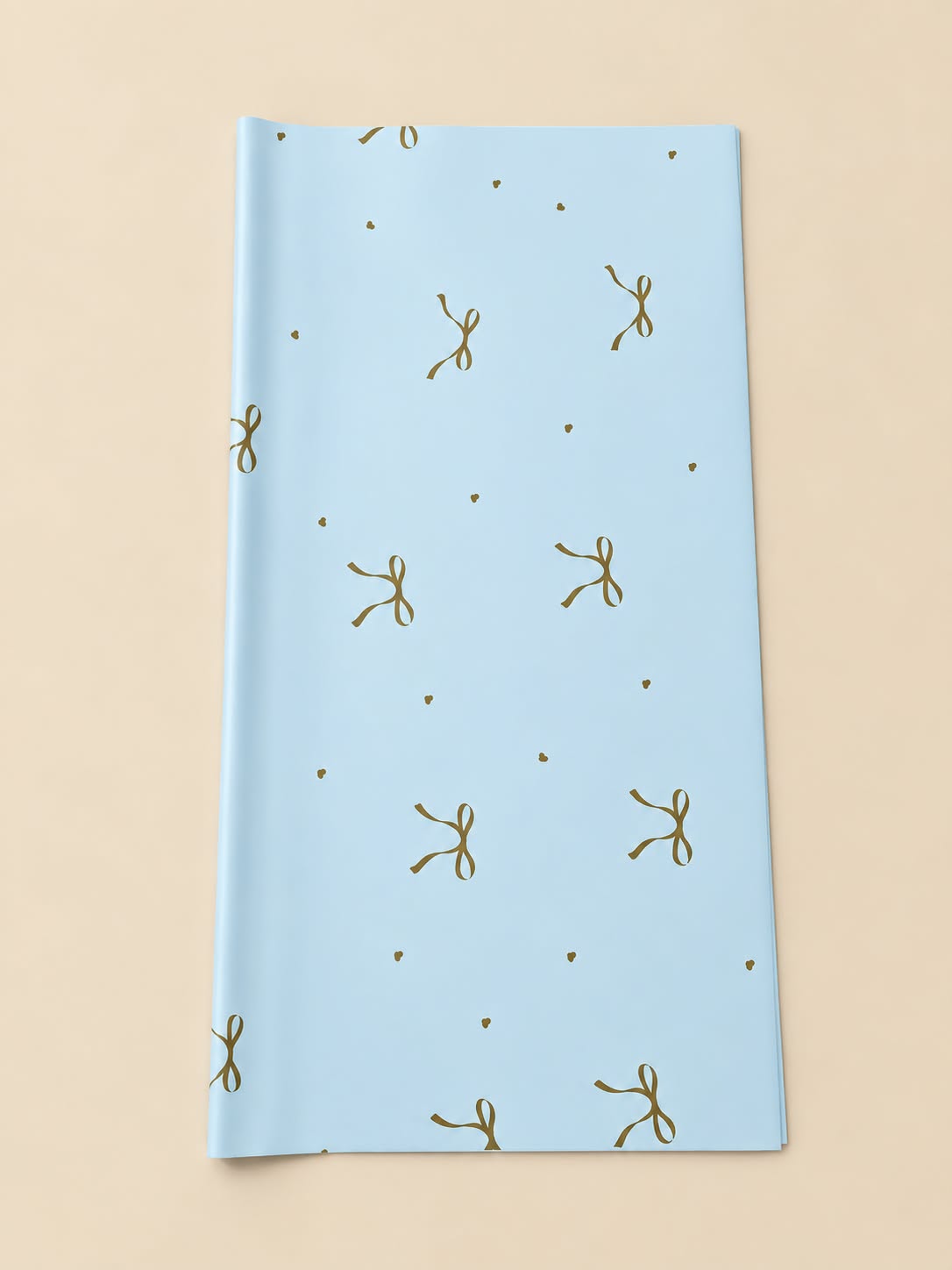 Bow print Bouquet wrapping korean sheet