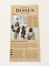 Brown Newspaper Print Bouquet wrapping sheet