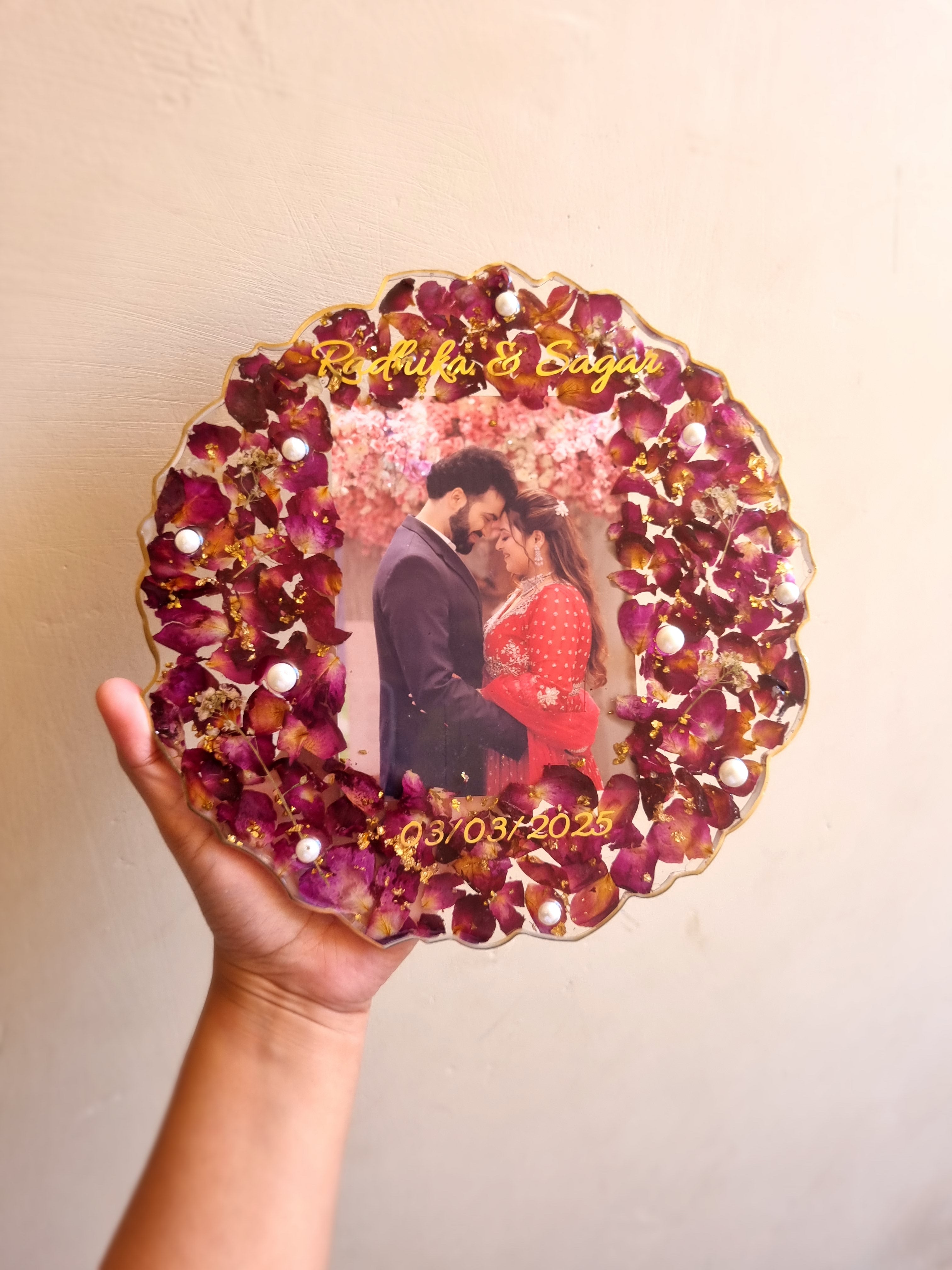 Varmala preservation photo frame for wedding memories in zirakpur